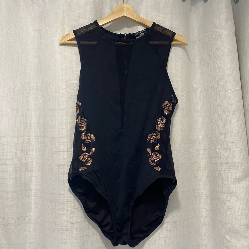 Carmen Marc Valvo illusion one-piece swimsuit